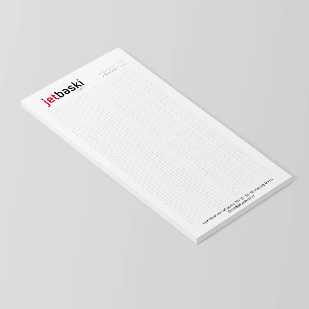 Tutkallı Bloknot Baskı - 2